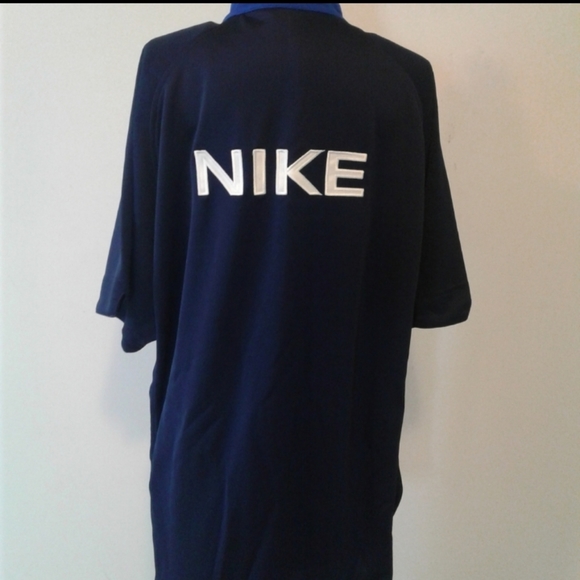 Vintage 90s Nike Basketball Shooting Warm Up Zip Jacket Jersey Shirt spell out L - Picture 6 of 7